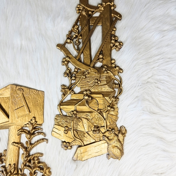 Burwood Wall Art Farmhouse Style MCM Squirrel Mailbox Country Vintage Set Of 3 - Picture 4 of 10